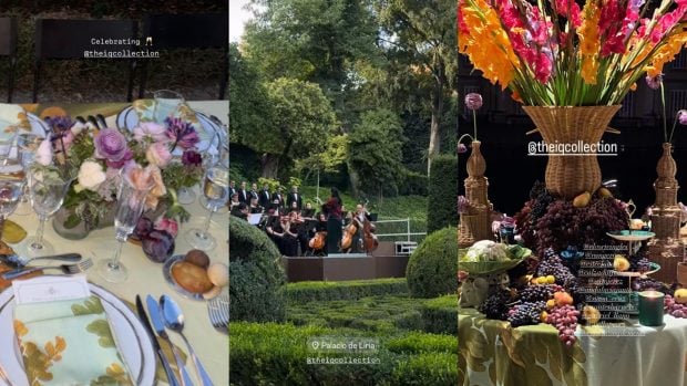 Todos los detalles del desfile de Ines Domecq en el Palacio de Liria. (FOTOS: REDES SOCIALES)