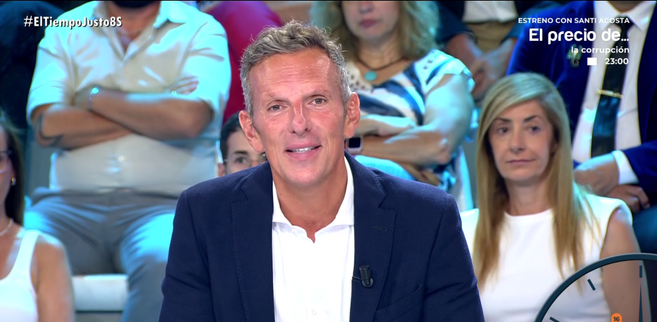 Joaquín Prat en 'El tiempo justo'. (Foto: Telecinco)