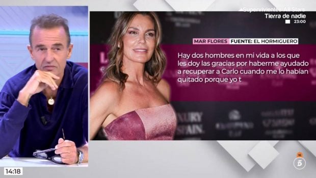 Alessandro Lequio en el plató de 'Vamos a ver'. (Foto: Telecinco)