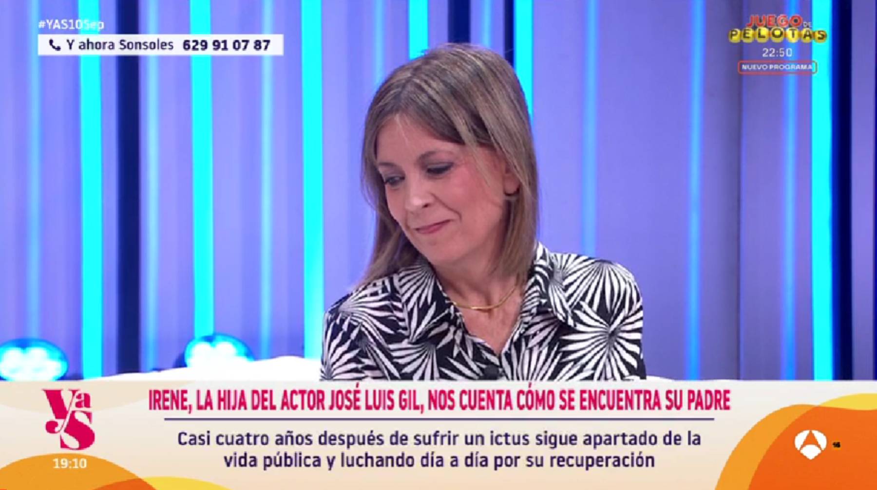 Irene Gil en 'Y ahora Sonsoles'. (Foto: Gtres)