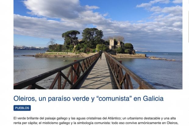 Oleiros se define como un municipio "comunista". (FOTO: Ministerio de Inclusión, Seguridad Social y Migraciones).