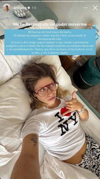 Anita Matamoros explica su problema de salud. (FOTO: REDES SOCIALES)
