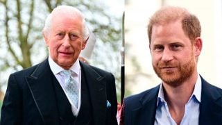El rey Carlos III y el príncipe Harry en un montaje. (Fotos: Gtres)
