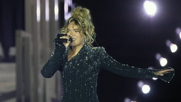 Karol G actuando en el Vaticano. (Foto: Gtres)