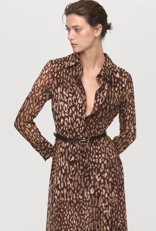 El vestido de leopardo de Mango con el que acertarás seguro este otoño y sienta bien a todas