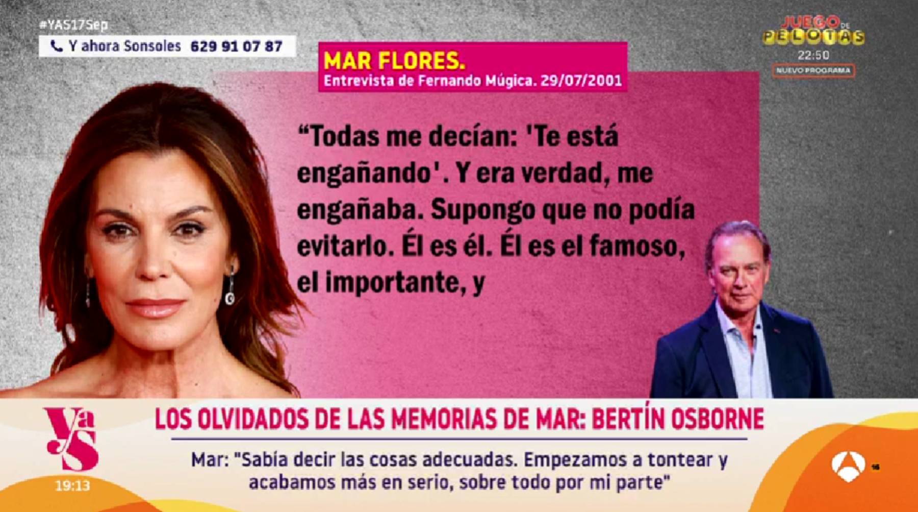 Mar Flores en 'Y ahora Sonsoles'. (Foto: Antena 3)