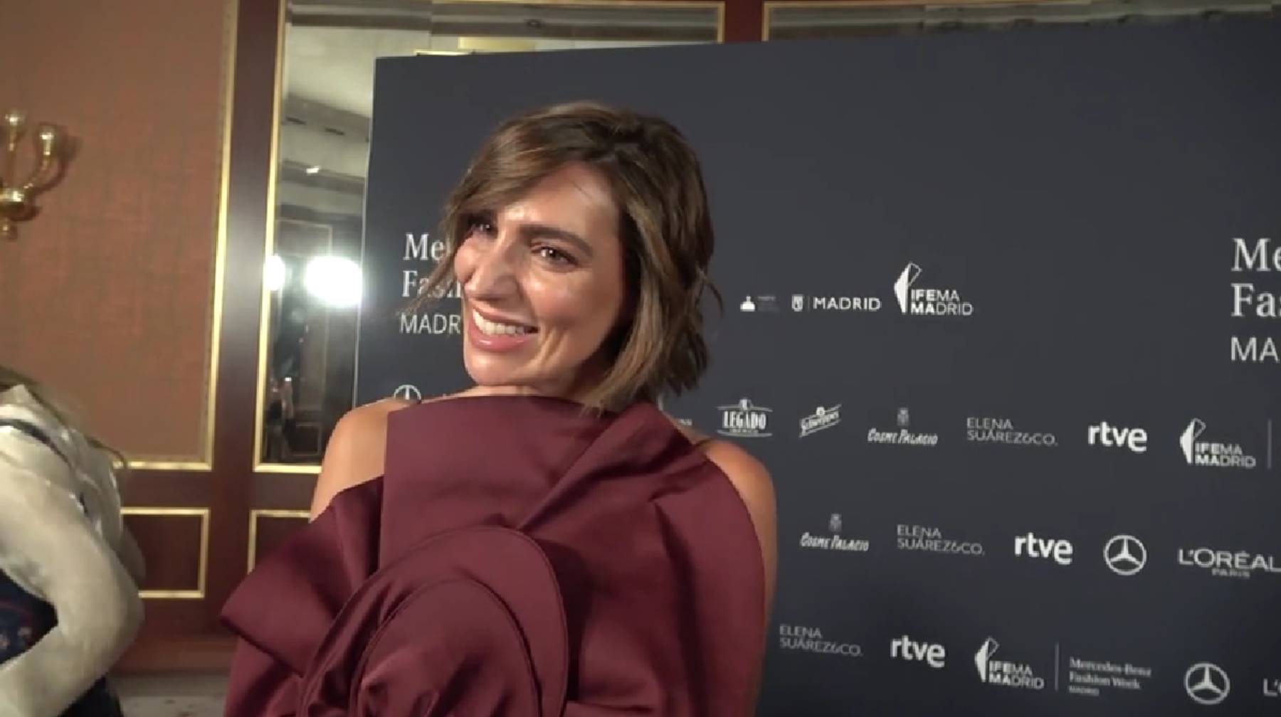 Eugenia Osborne en la MBFWM. (Foto: Antena 3)
