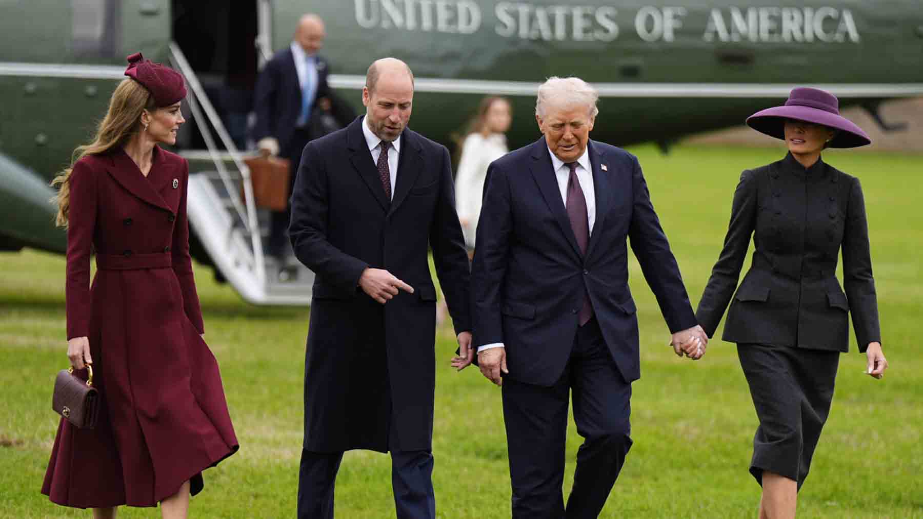 La vuelta de Camila y la elegancia de Kate Middleton: los Windsor, anfitriones de los Trump