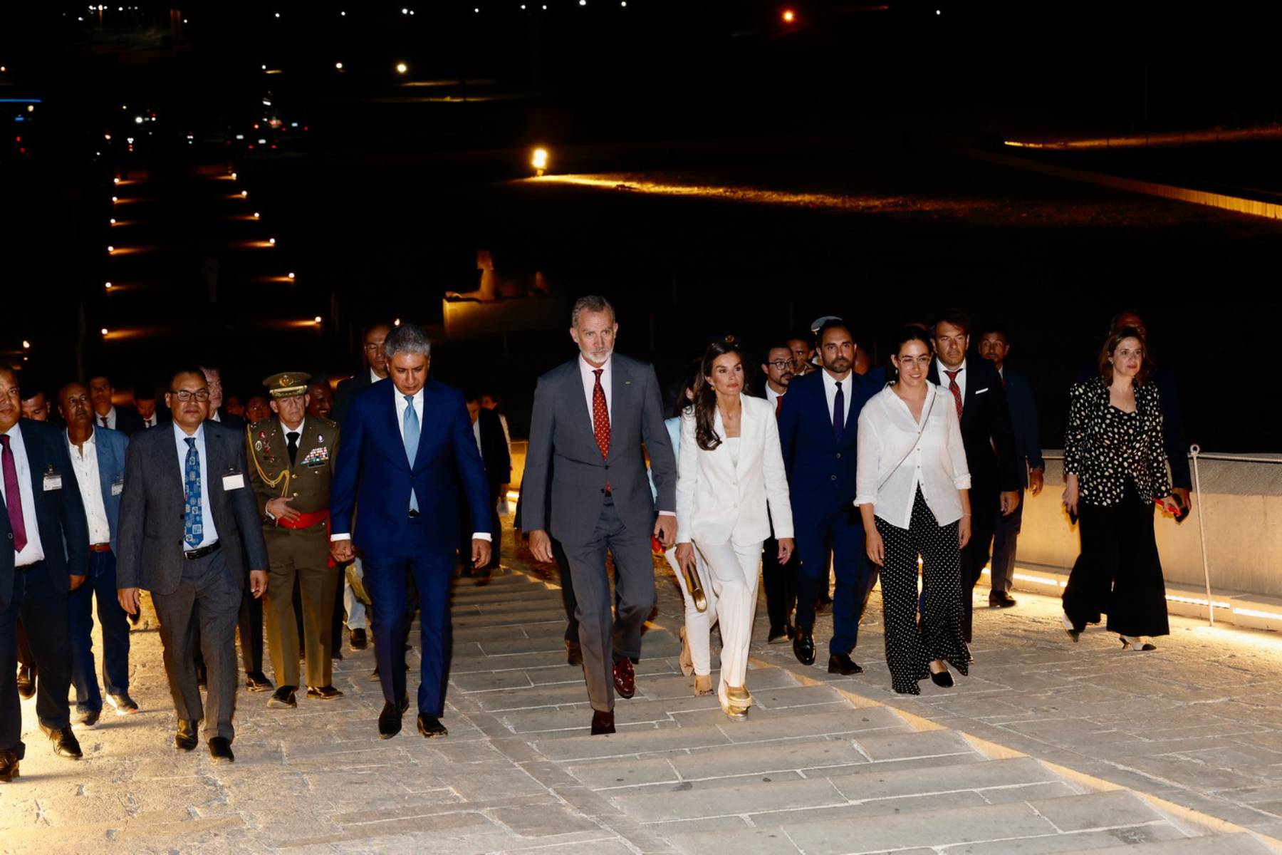 Los Reyes Felipe y Letizia en Egipto. (Foto: Casa de S.M. el Rey)