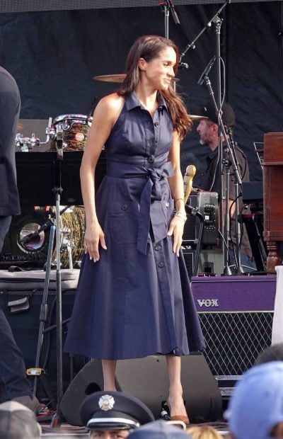 El estilismo de Meghan Markle en el evento de Kevin Costner. (Foto: Gtres)