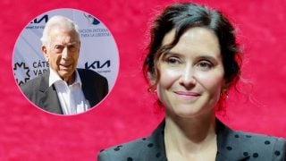 Mario Vargas Llosa e Isabel Díaz Ayuso. (Foto: Gtres)