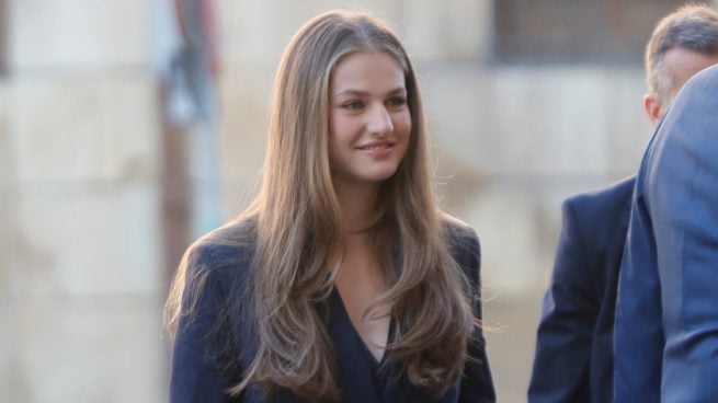 La princesa Leonor durante su visita Viana, en Navarra. (Foto: Gtres)