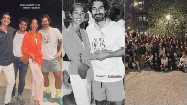 Ignacio Serrano y Sofía Ellar no han querido perderse la despedida. (FOTOS: REDES SOCIALES)