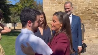 Javier Erro junto a la Reina Letizia, Felipe VI y la princesa Leonor. (Foto: RR.SS.)