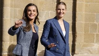 La Reina Letizia y la princesa Leonor en Navarra. (Foto: Gtres)
