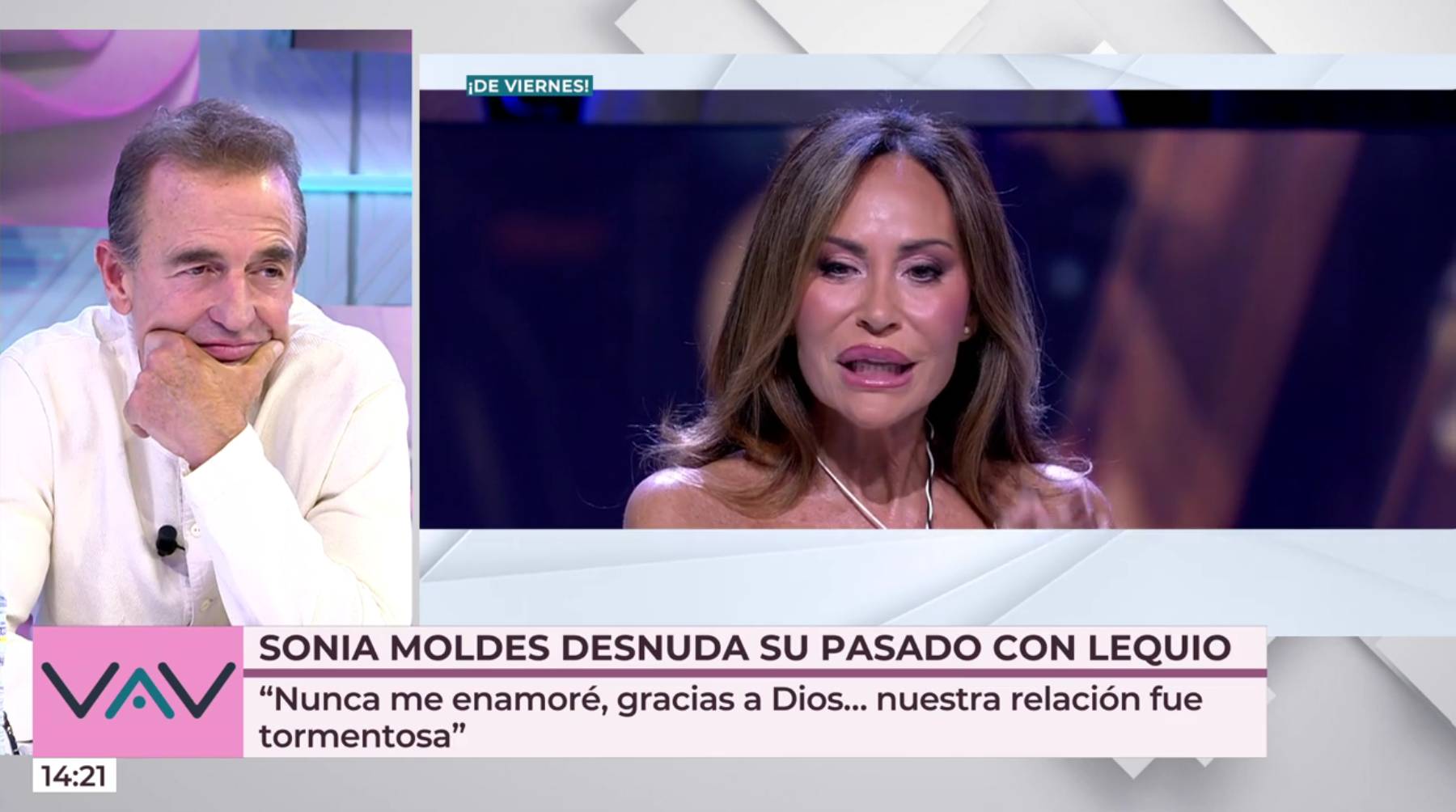 Alessandro Lequio en el programa 'Vamos a ver'. (Foto: Telecinco)