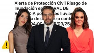 Los famosos alertan sobre una nueva alerta roja por lluvias en Valencia. (FOTOS: GTRES/ REDES SOCIALES)