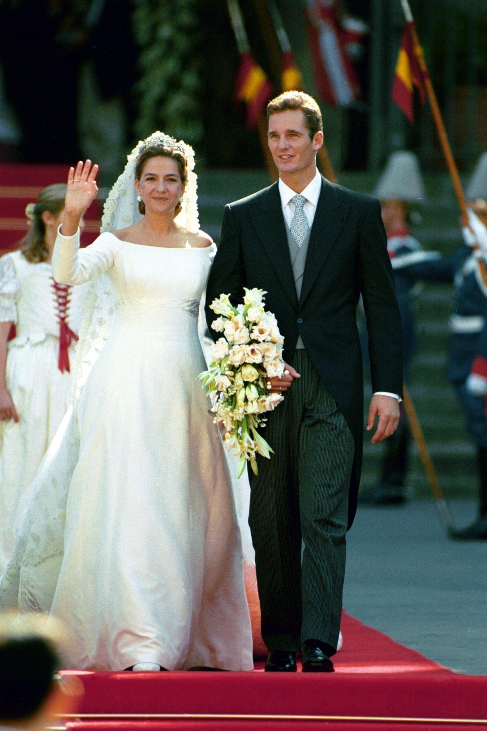 La infanta Cristina e Iñaki Urdangarin el día de su boda. (Foto: Gtres)