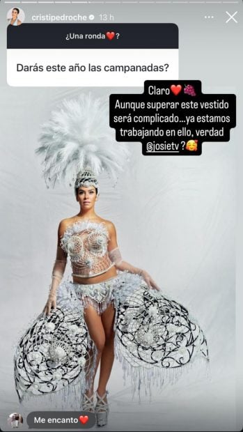 Cristina Pedroche desvela si este año dará las campanadas. (FOTO: REDES SOCIALES)