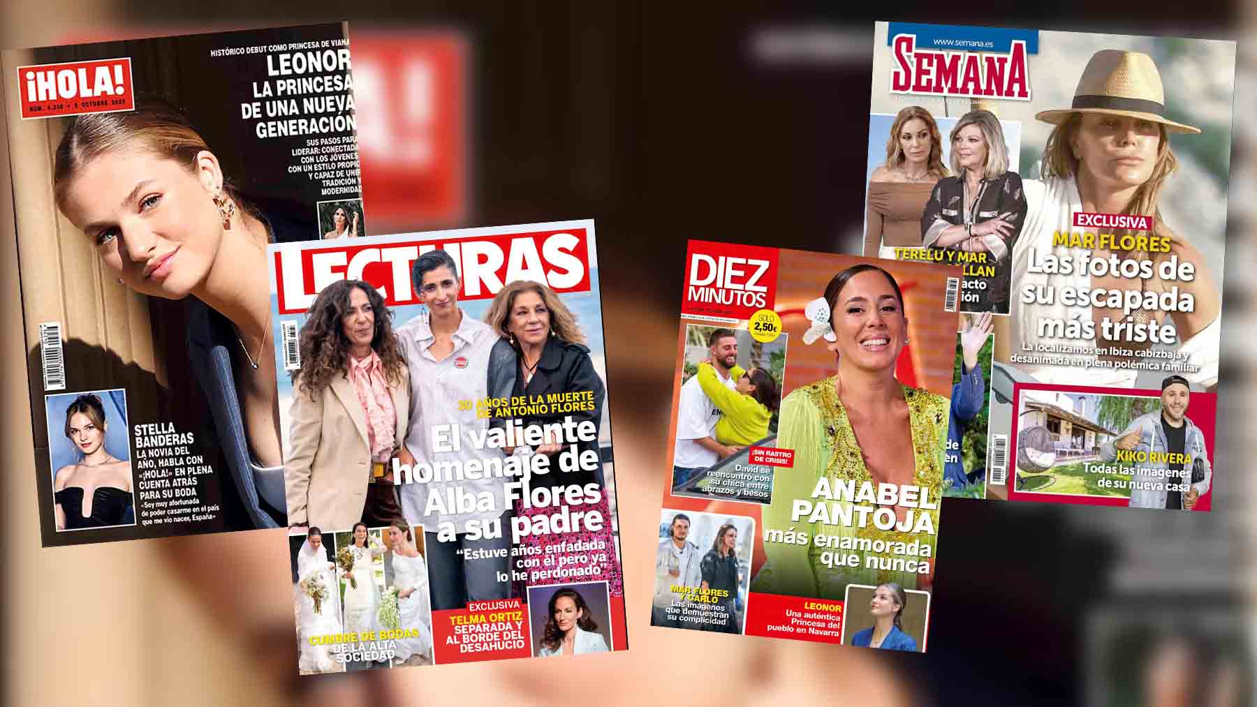 Portadas de revistas: la solitaria escapada de Mar Flores y el homenaje de Alba Flores a su padre