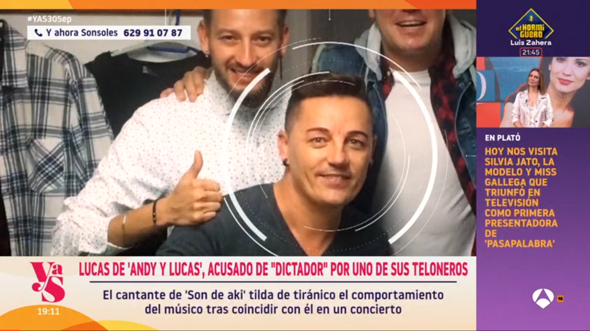 Mariano, el telonero de Andy y Lucas en 'Y ahora Sonsoles'. (Foto: Antena 3)