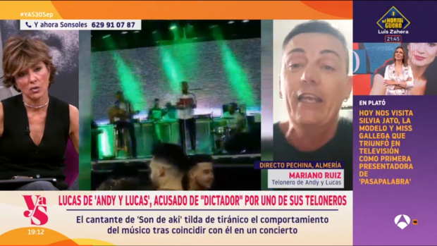Mariano, el telonero de Andy y Lucas en 'Y ahora Sonsoles'. (Foto: Antena 3)