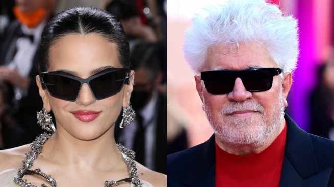 Rosalía y Pedro Almodóvar. (Foto: Gtres)