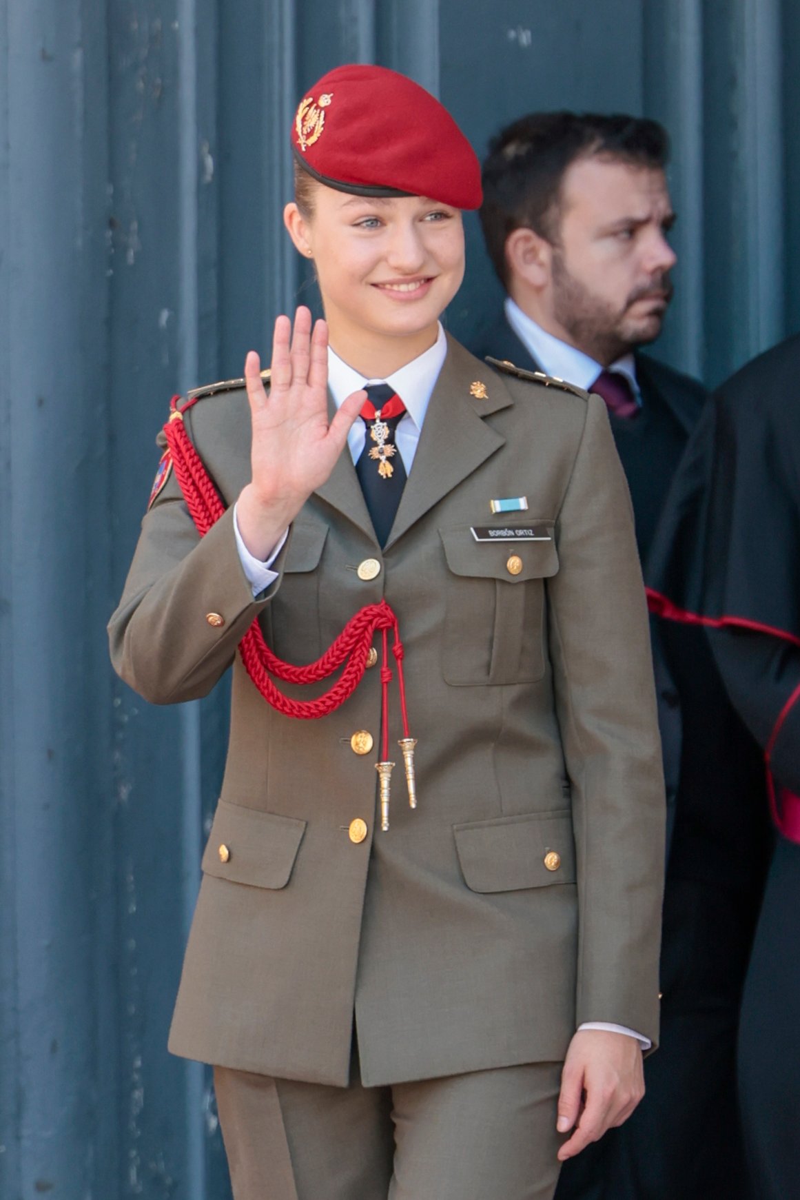La princesa Leonor luciendo el uniforme del Ejército de Tierra. (Foto: Gtres)