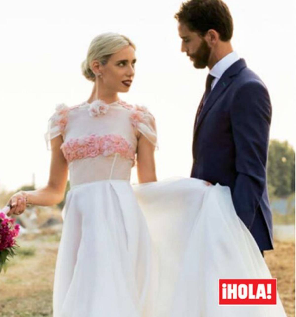 Lulú Figueroa-Domecq el día de su boda. (Foto: Hola)