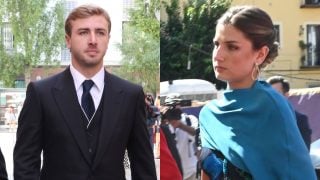 Luis y Amina Martínez de Irujo en la boda de Cayetano y Bárbara Mirjan. (Foto: Gtres)