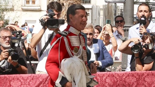 Cayetano Martínez de Irujo el día de su boda. (Foto: Gtres)