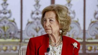 La Reina Sofía durante un acto en Madrid. (Foto: Gtres)