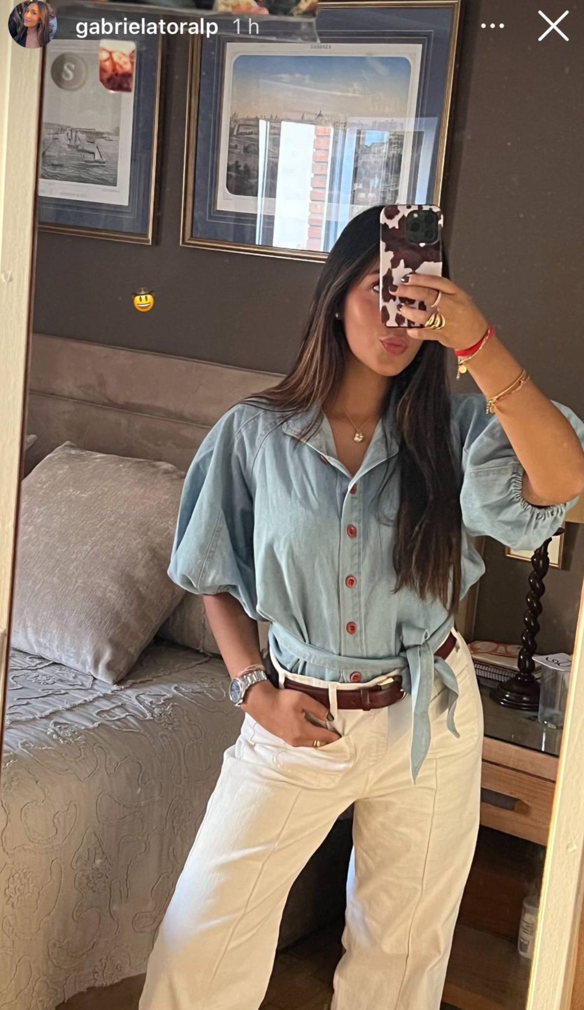 Más radiante que nunca, Gabriela Pombo refleja el resultado de su cambio físico. (Redes Sociales)