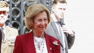 La Reina Sofía en un acto en Madrid. (Foto: Gtres)