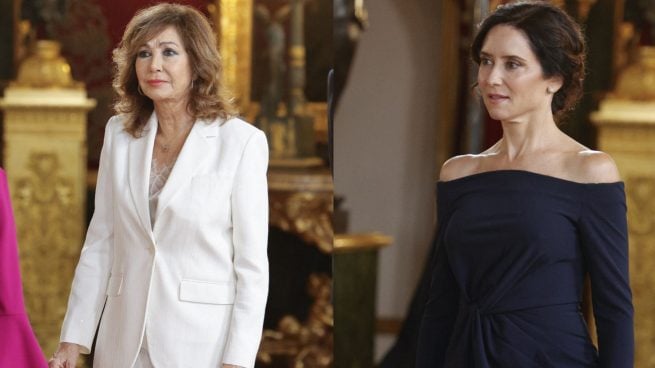 De Ana Rosa Quintana a Isabel Díaz Ayuso: las más elegantes del besamanos del Día de la Hispanidad