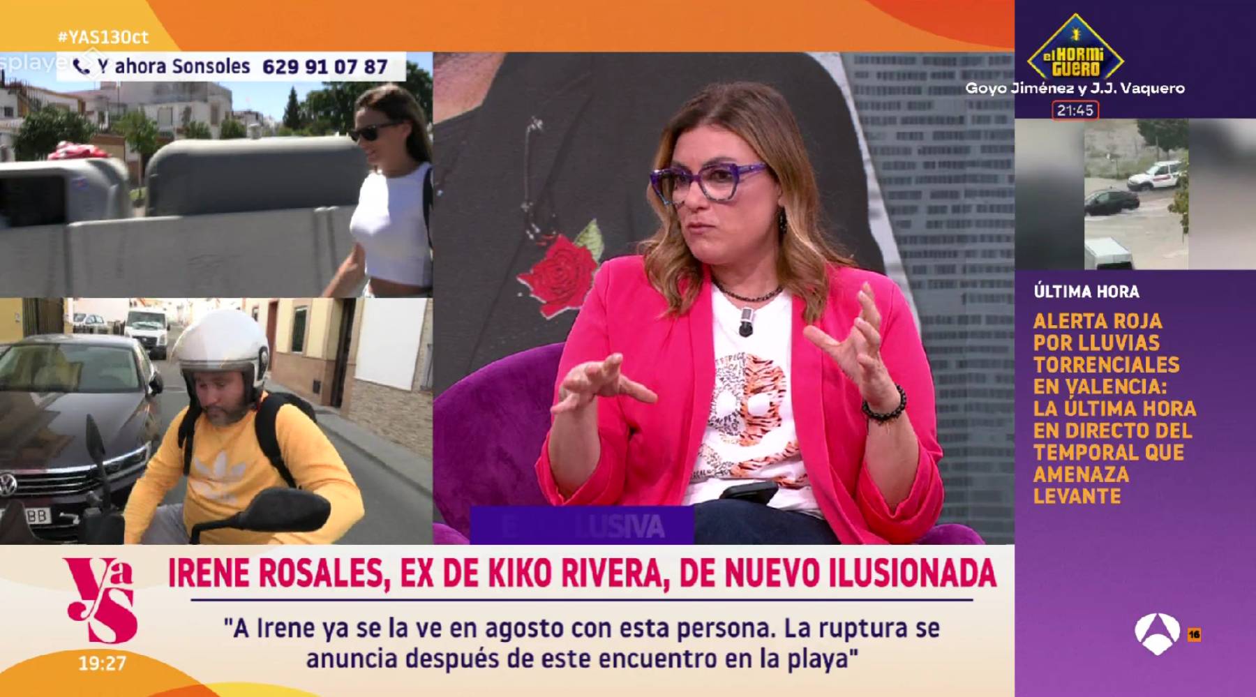 Irene Rosales en 'Y ahora Sonsoles'. (Foto: Antena 3)