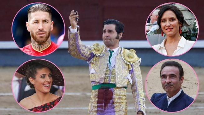 El núcleo íntimo de Morante de la Puebla. (Fotos: Gtres)