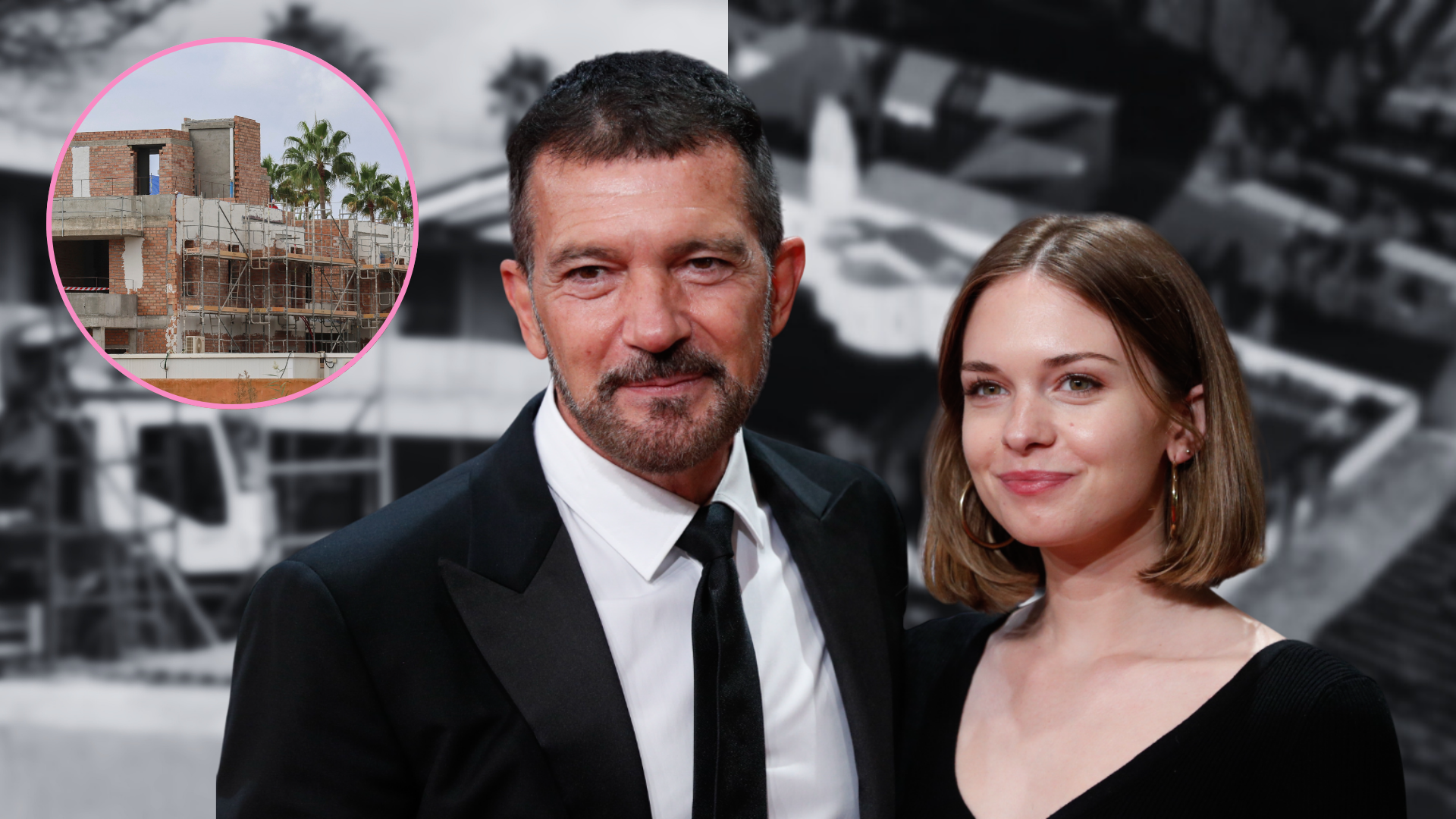 Antonio Banderas levanta su palacete frente al mar mientras su hija se prepara para el