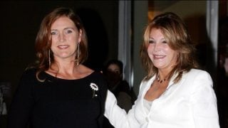 Francesca Thyssen junto a la baronesa en Madrid. (Foto: Gtres)