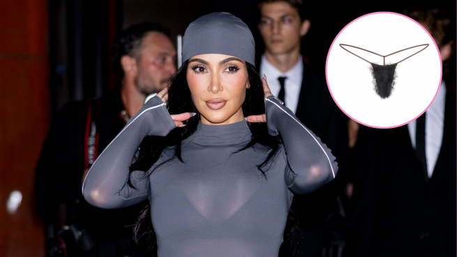 Kim Kardashian y su nuevo tanga con vello púbico. (Foto: Gtres/RRSS)