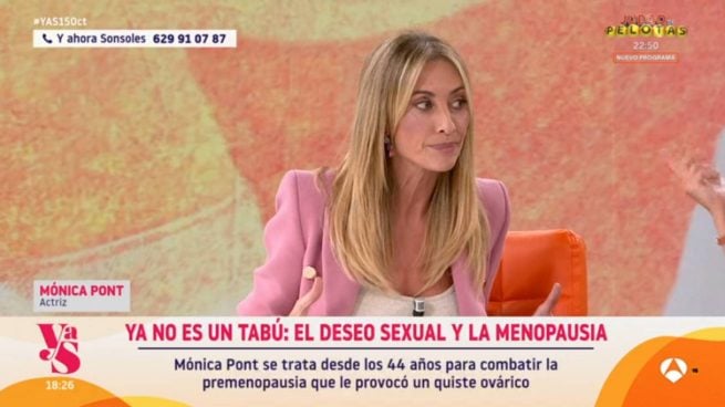 Mónica Pont, Y ahora Sonsoles, menopausia