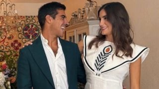 Alberto Herrera y Blanca Llandres en su pedida de mano. (Foto: Redes Sociales)