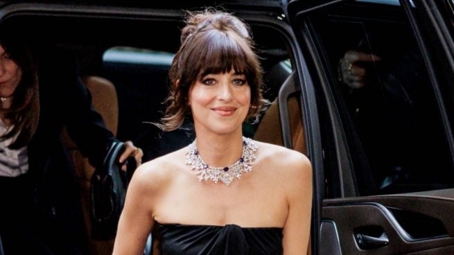 Dakota Johnson en un evento en Nueva York. (Foto: Gtres)