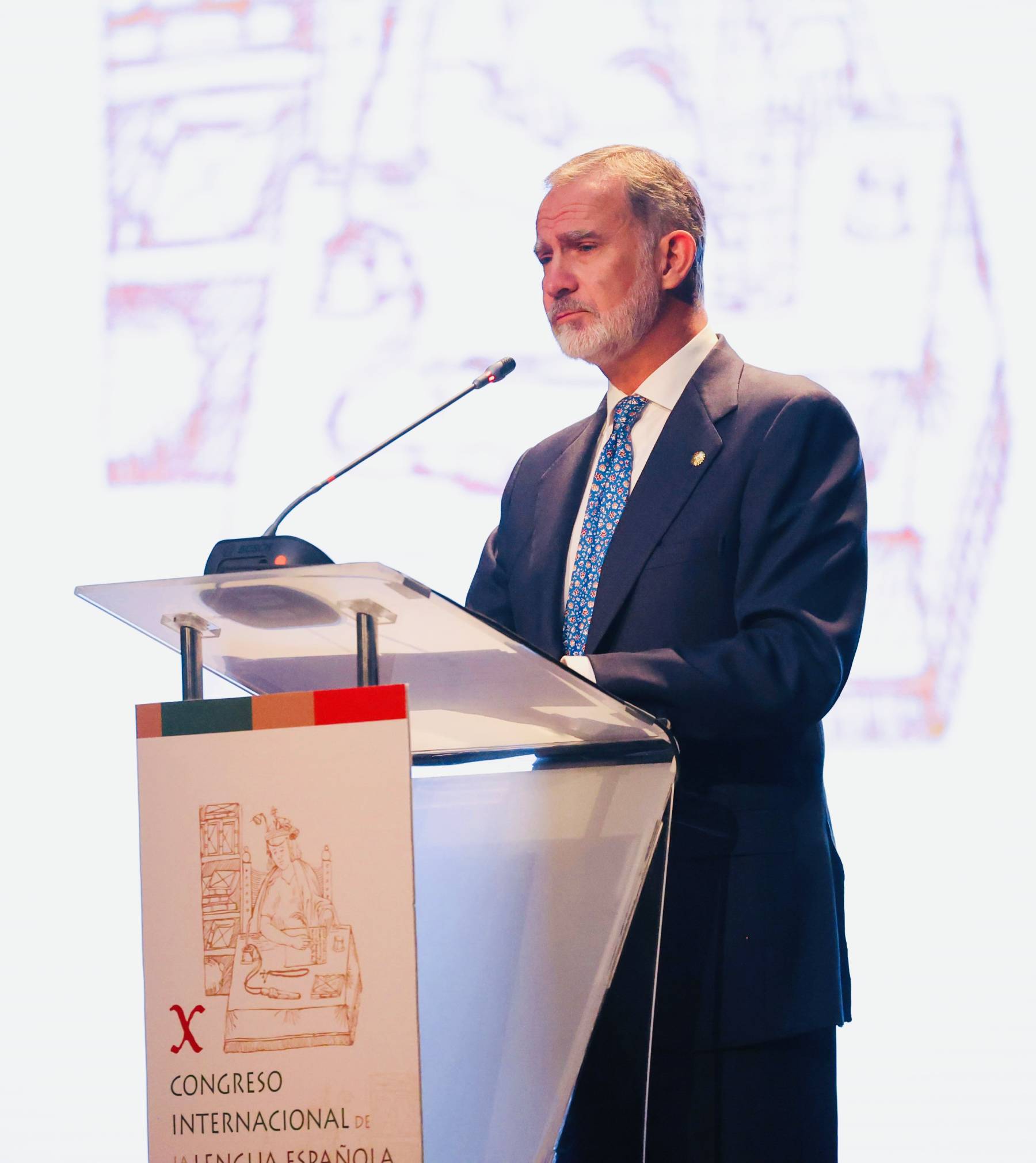El Rey Felipe VI en un acto oficial. (Foto: Gtres)