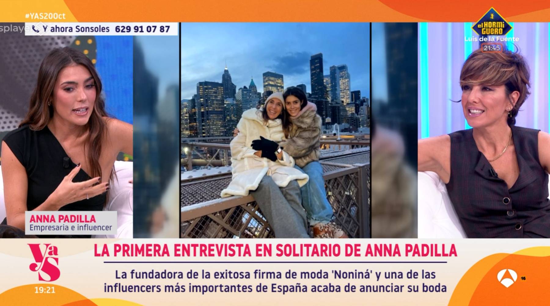 Anna Ferrer en 'Y ahora Sonsoles'. (Foto: Antena 3)