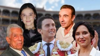 Mario Vargas Llosa, Victoria Federica, Andrés Roca Rey, Enrique Ponce e Isabel Díaz Ayuso. (Foto: Gtres)