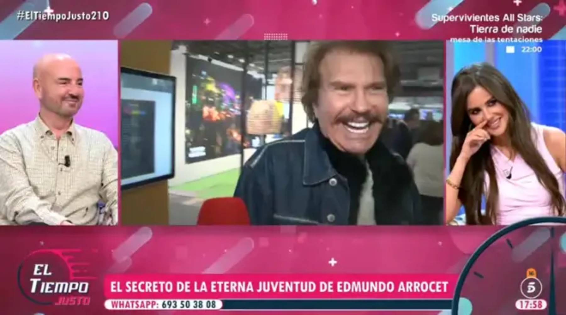 Edmundo Arrocet en 'El tiempo justo'. (Foto: Telecinco)