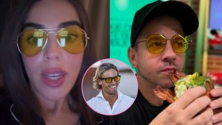 Violeta y Dabiz Muñoz, a favor de la teoría de Marcos Llorente sobre las gafas con cristales amarillos. (Fotos: Redes Sociales)