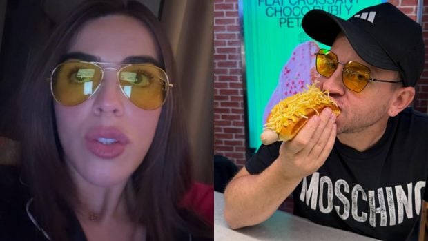 Violeta Mangriñán y Dabiz Muñoz comparten la teoría de las gafas amarillas de Marcos Llorente. (Fotos: Redes Sociales)