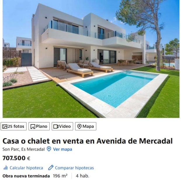 La nueva casa de Laura Escanes en Menorca. (Foto: Idealista)